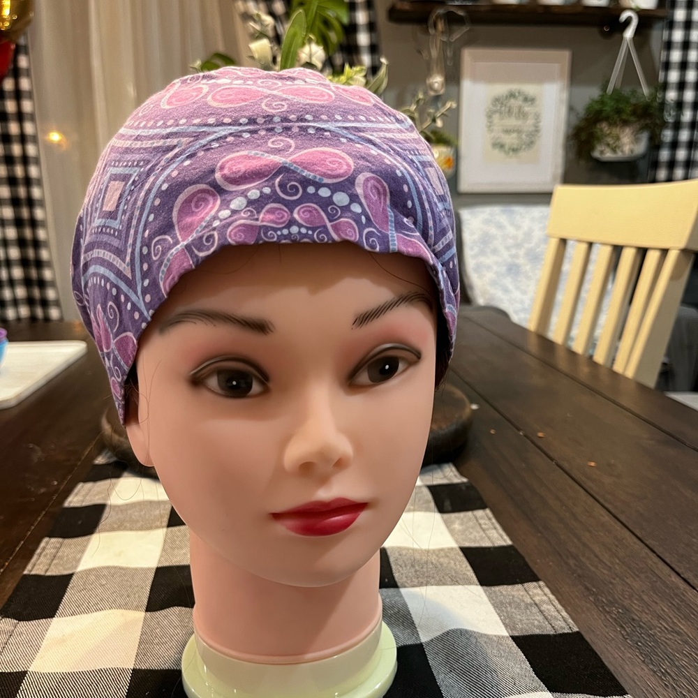 Purple scrub hat